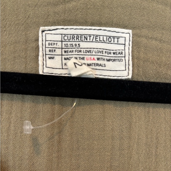 Current/Elliott Women's Olive Green Blouse 2/M - Picture 2 of 4